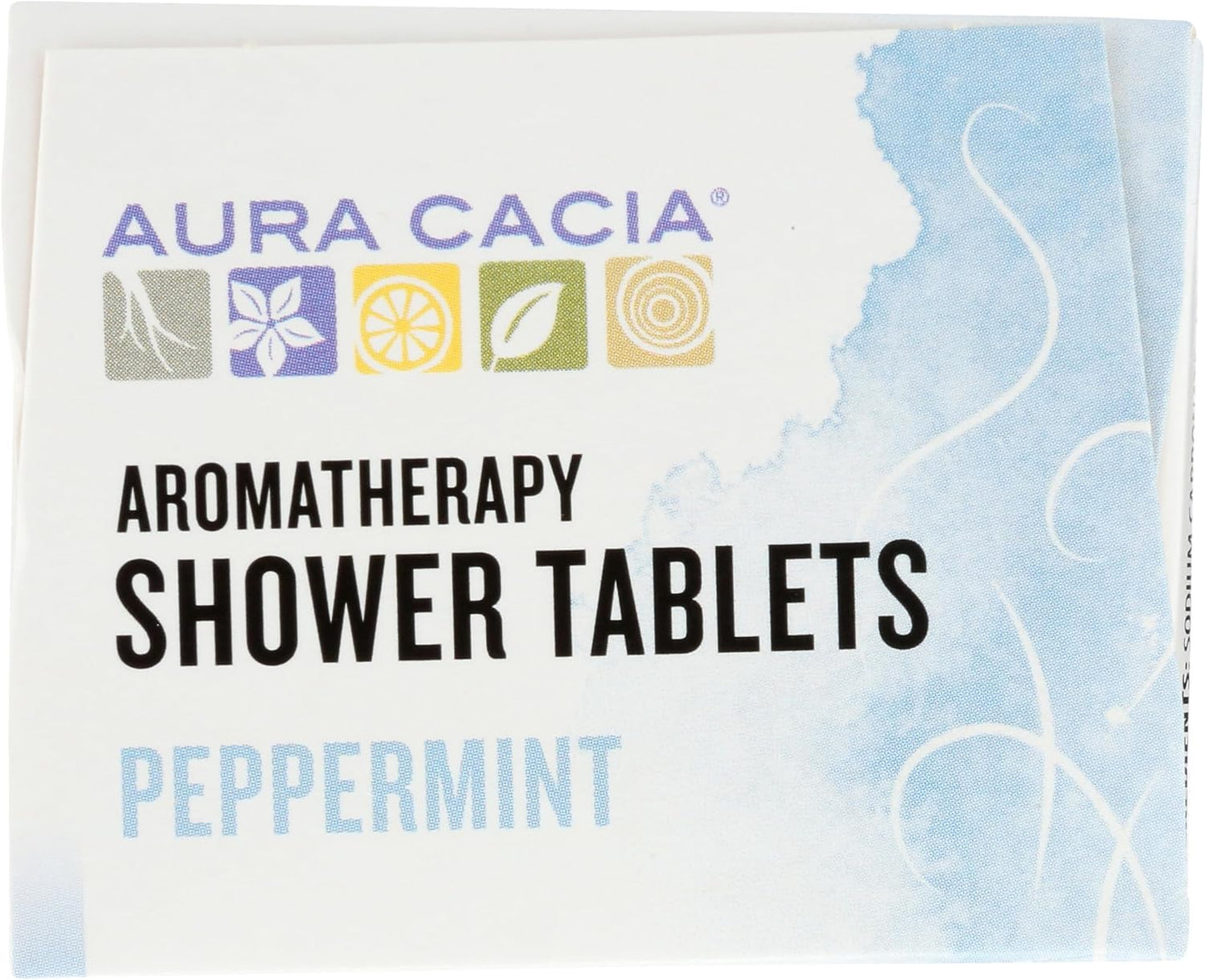 Aura Cacia Peppermint Shower Tablets - Reviving Aromatherapy Steamers with Pure Essential Oils - Energizing Morning Shower Experience | 3 Ounce (Pack of 3)