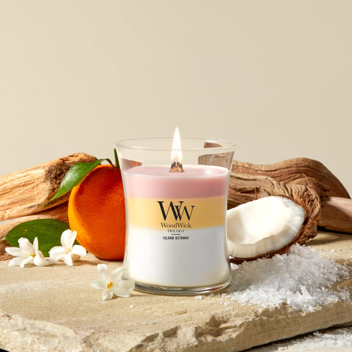 WoodWick Island Getaway Trilogy Tri-Scented Candle