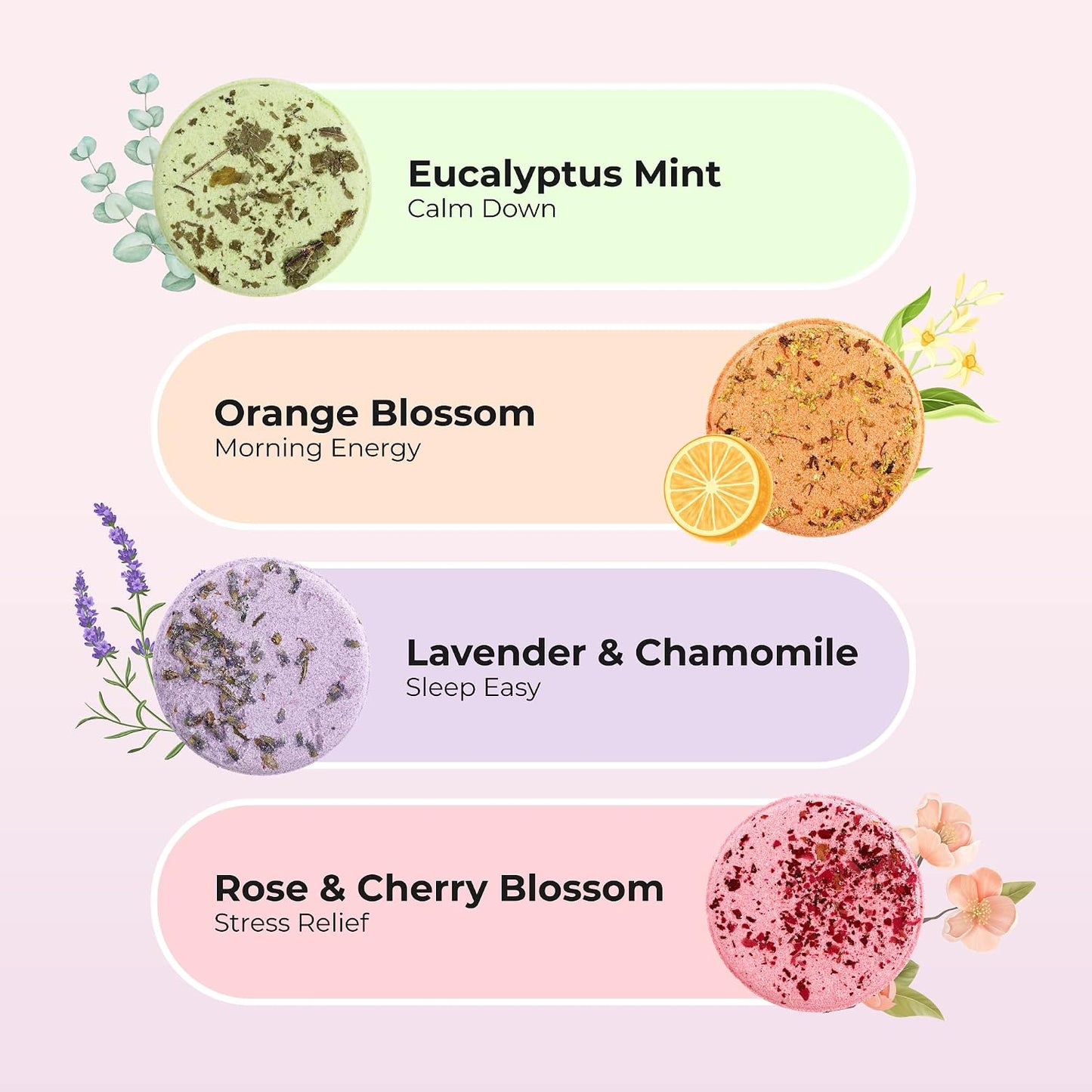 Engagement Gift Shower Steamers (4 Scents) - Aromatherapy Shower Steamer for Women, Best Shower Steamers for Engagement Gifts, Shower Steamers Eucalyptus, Unique Bride to Be Gifts Shower Bombs