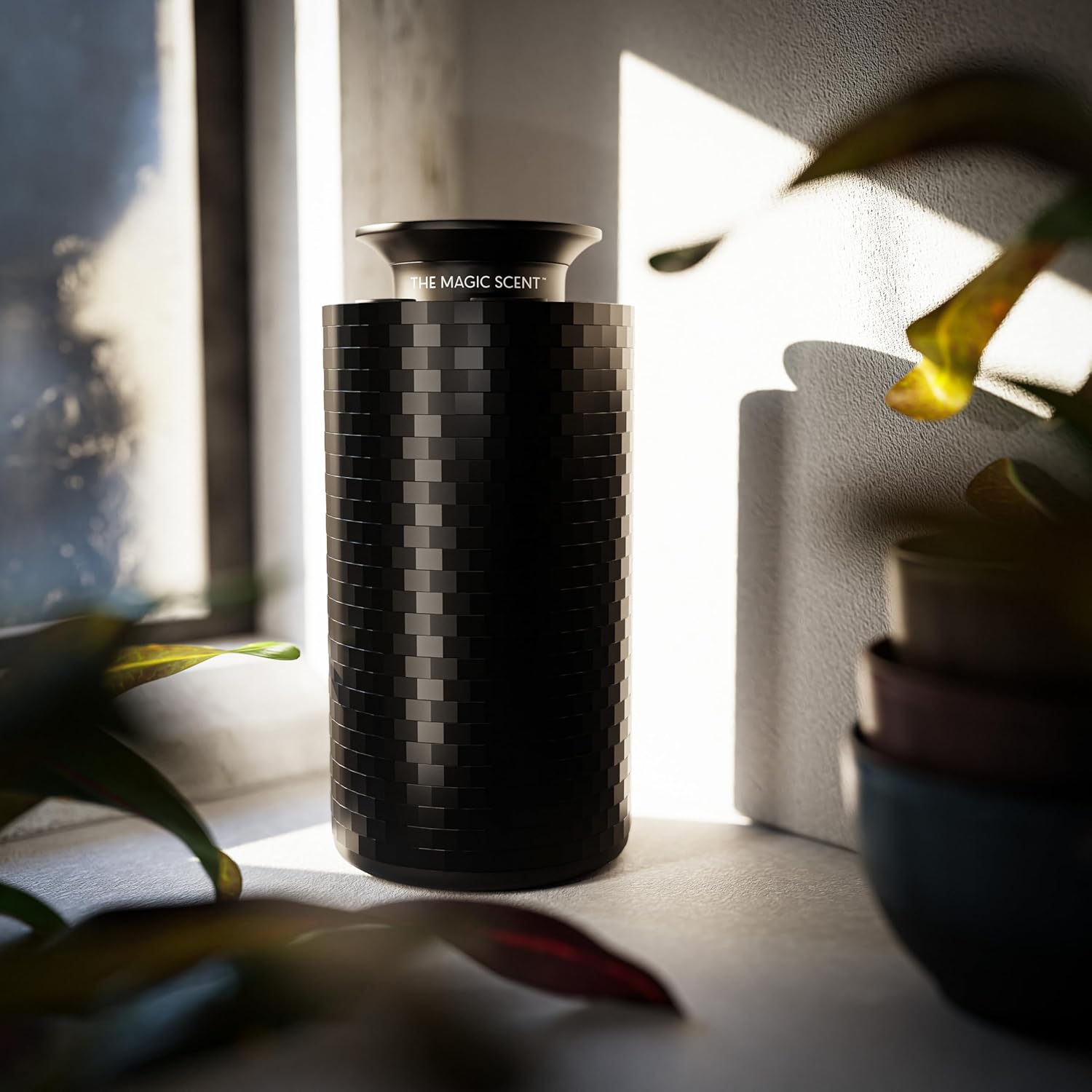 The Magic Scent Mini Car Diffuser - Waterless Scent Machine for Home & On-The-Go - Intensity Control & Timer - Waterless Oil Diffuser - Rechargeable Smart Car Air Freshener up to 400 sq. ft.