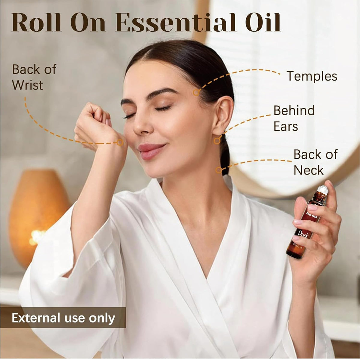 Slema Essential Oil，Daybreak Essential Oil Blends by 10ml Essential Oils - 100% Pure Therapeutic Grade, Helps Create a Focused Atmosphere for Work & Study​ (Lemon)