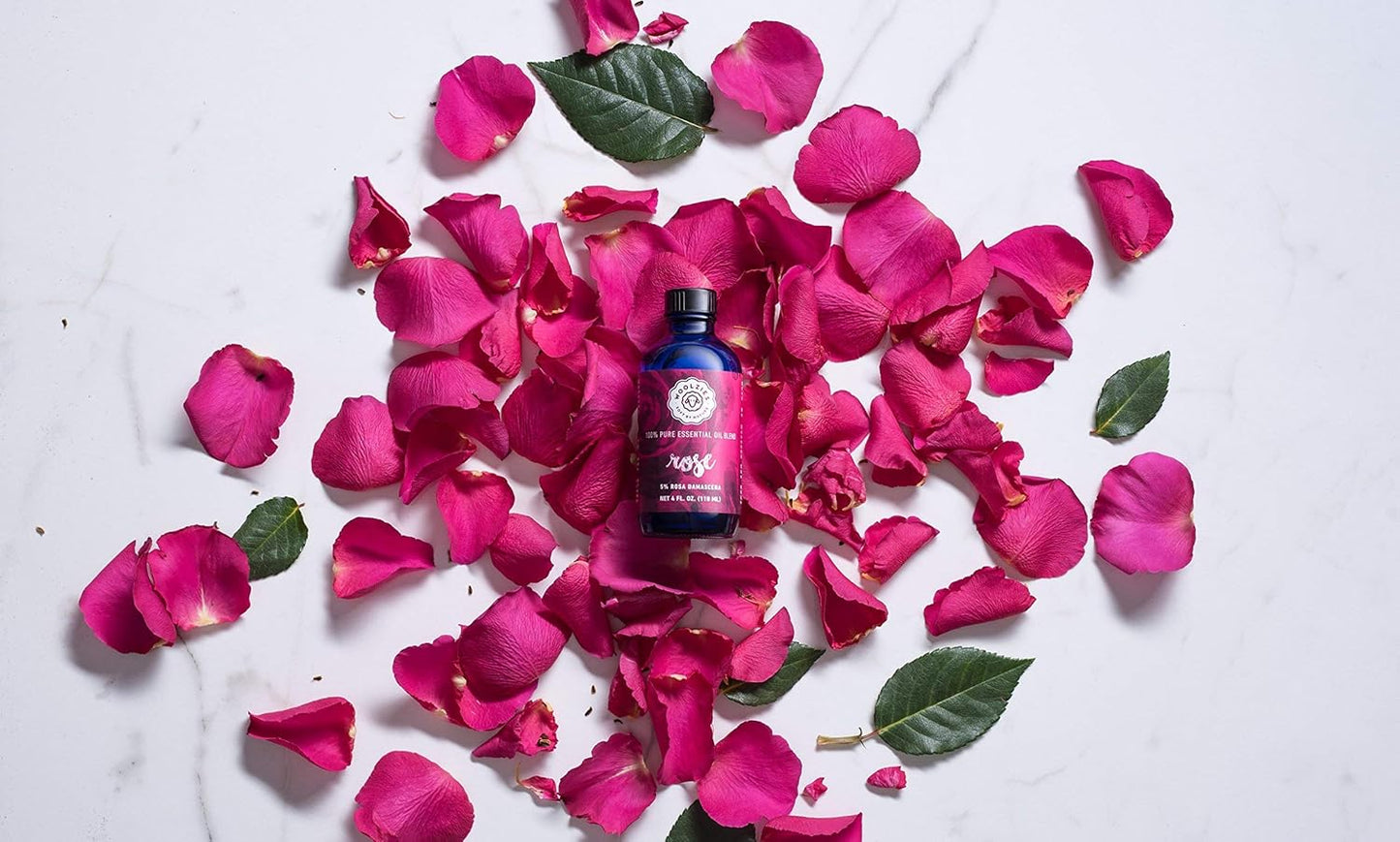Woolzies Best Natural Rose Essential Oil Blend 1 Oz - Therapeutic & Premium Graded Aromatherapy Oil - Most Popular for Relaxation, & Skin Healing Use - For Diffusion & Topical Use