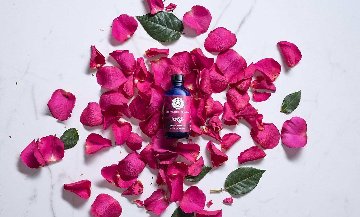 Woolzies Best Natural Rose Essential Oil Blend 1 Oz - Therapeutic & Premium Graded Aromatherapy Oil - Most Popular for Relaxation, & Skin Healing Use - For Diffusion & Topical Use