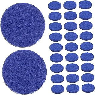 Ipetboom 100pcs Unscented Cotton Essential Oil Diffuser Pads High Absorption Mini Round Aromatherapy Refill Pads for Necklace Lockets Home Office Car Use