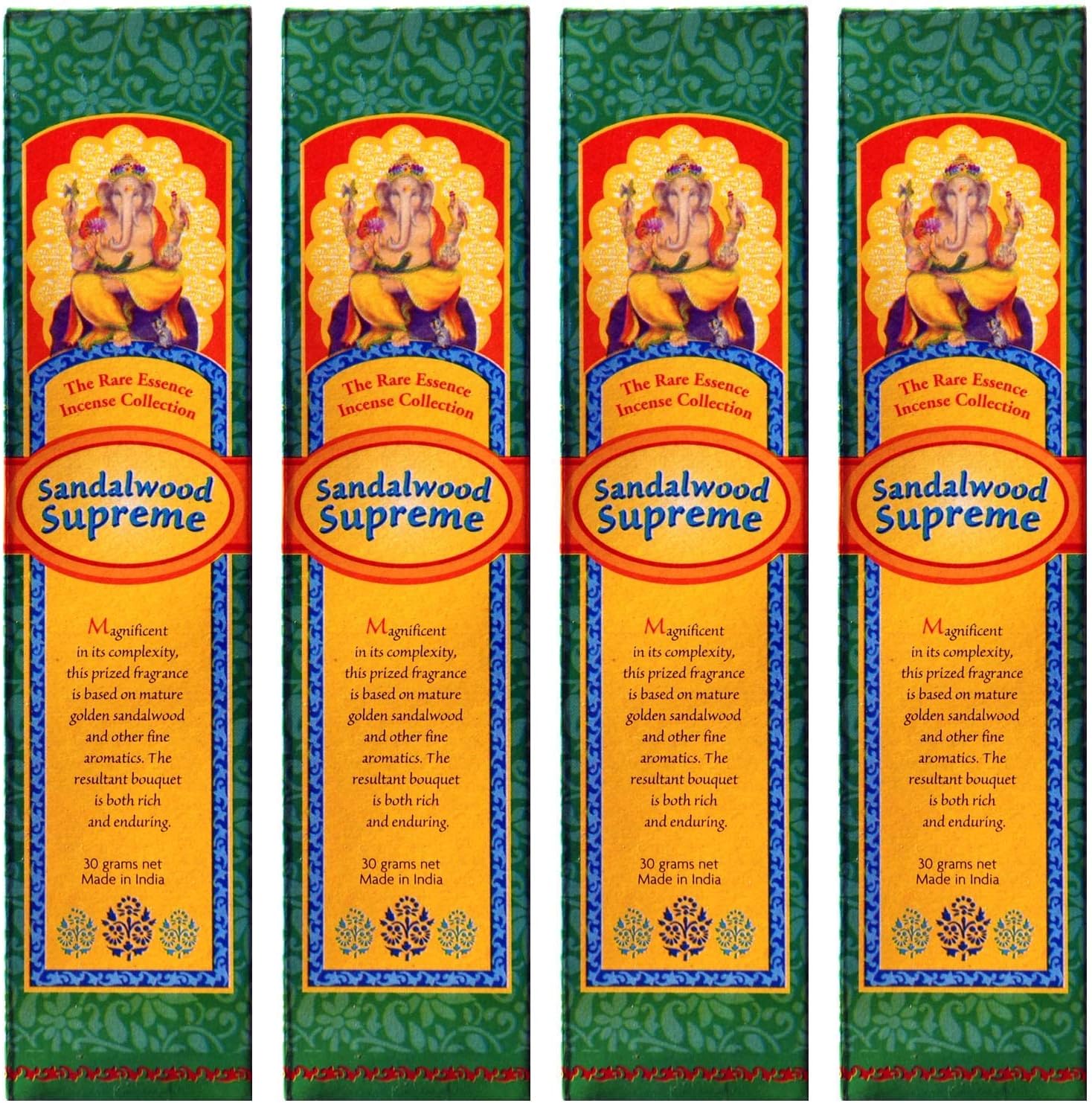 Incense Sandalwood Supreme - 30 Gram Box - Sold in Quantities of 4 Boxes