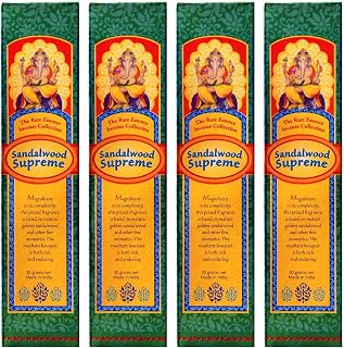 Incense Sandalwood Supreme - 30 Gram Box - Sold in Quantities of 4 Boxes