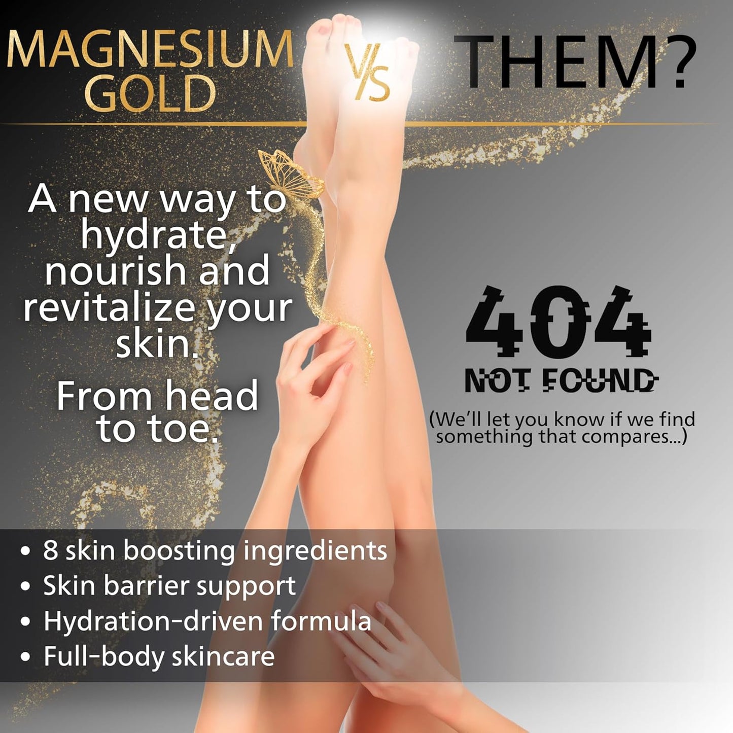 Magnesium Skincare Bath Soak | Magnesium Epsom Salt & Dead Sea Minerals | Hyaluronic Acid, Niacinamide, Rice Extract & More | Stress Relief & Full Body Glow | Magnesium Gold by Geobath