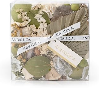 ANDALUCA Maison Box Fragrance Potpourri Decorative Vase & Bowl Filler Home Décor (Palm & Cedar)