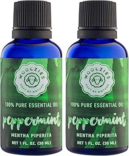 Essential Oil (Double Bottle of 1 oz, Peppermint)