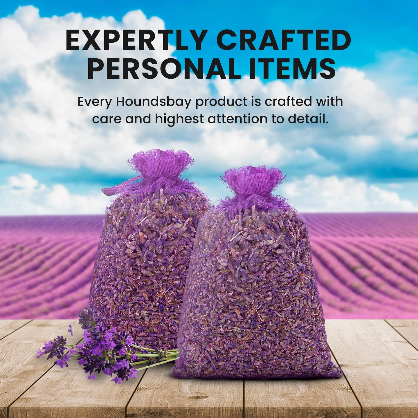 10 Lavender Sachet Bags, Fully Stuffed Scented Sachets, Perfect for Closets, Drawers, Cars, Gym Bags, or Anyplace that Needs to Smell Better