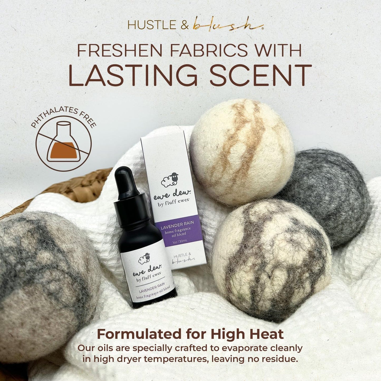 Essential Oil for Dryer Balls, 15ml Lavender Rain, Natural Laundry Fragrance, Long-Lasting Fresh Scent, Wool Dryer Balls Ideal for Diffusers, Candle Making, Multi-Use for Home & DIY
