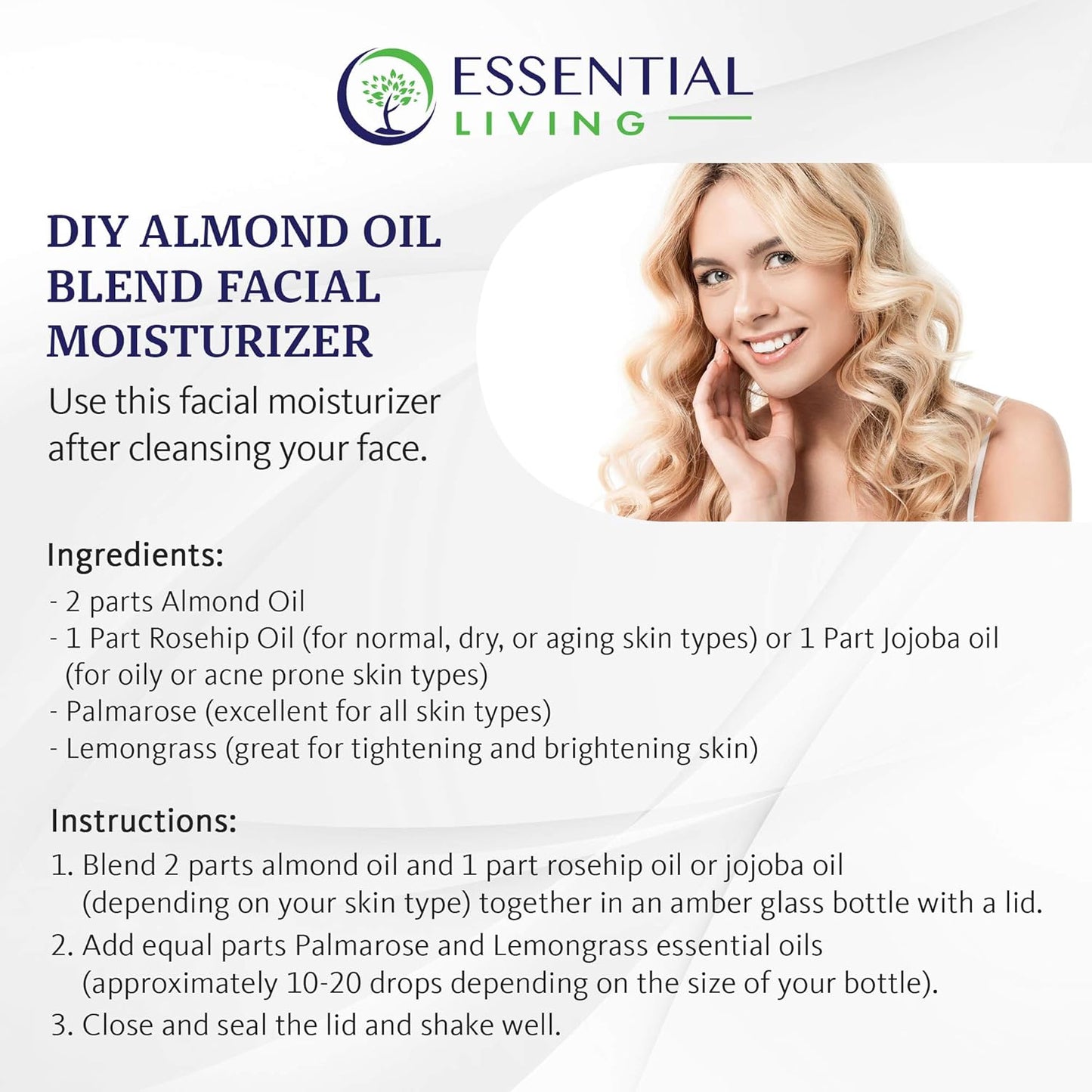Essential Living: Sweet Almond Oil - Pure Carrier Oil for All-Natural Skin Care, Moisturizer, Makeup Remover, Oil Cleansing and More - 16OZ - Cold Pressed - No Hexane - Made in the USA