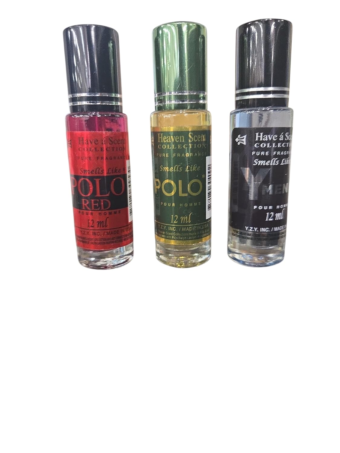 Perfumes de aceite para hombres – Aceites aromáticos roll-on de larga duración, 0.4 fl oz cada uno, paquete de 3