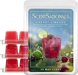 Scentsationals Cherry Limeade Scented Wax Melts - Cherries & Lime Scent, 10oz (24 Cubes)