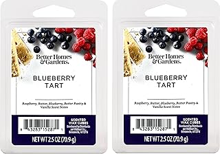 Maclock Better Homes and Gardens Scented Wax Cubes 2.5oz 2-Pack (Blueberry Tart), Neutral, BG154