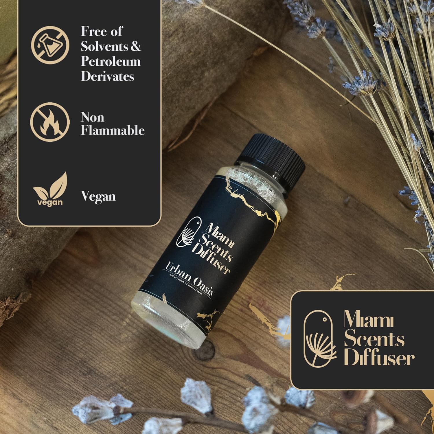 Urban Coast Essential Oil Refill Luxury Hotel Inspired - Long Lasting Aroma for Home & Commercial Diffuser - 120 ml Fresh Blend of Amber, Musk and Lemon, Scent for Spa Office Wellness Aromatherapy.