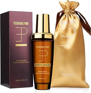 Dubai Premium Moroccan Argan Hair Oil & Body Elixir - Lightweight Treatment for Dry Damaged Hair, Split Ends - Controls Frizz, Boosts Shine, Hydrates Skin - 100 mL (3.38 Fl Oz)