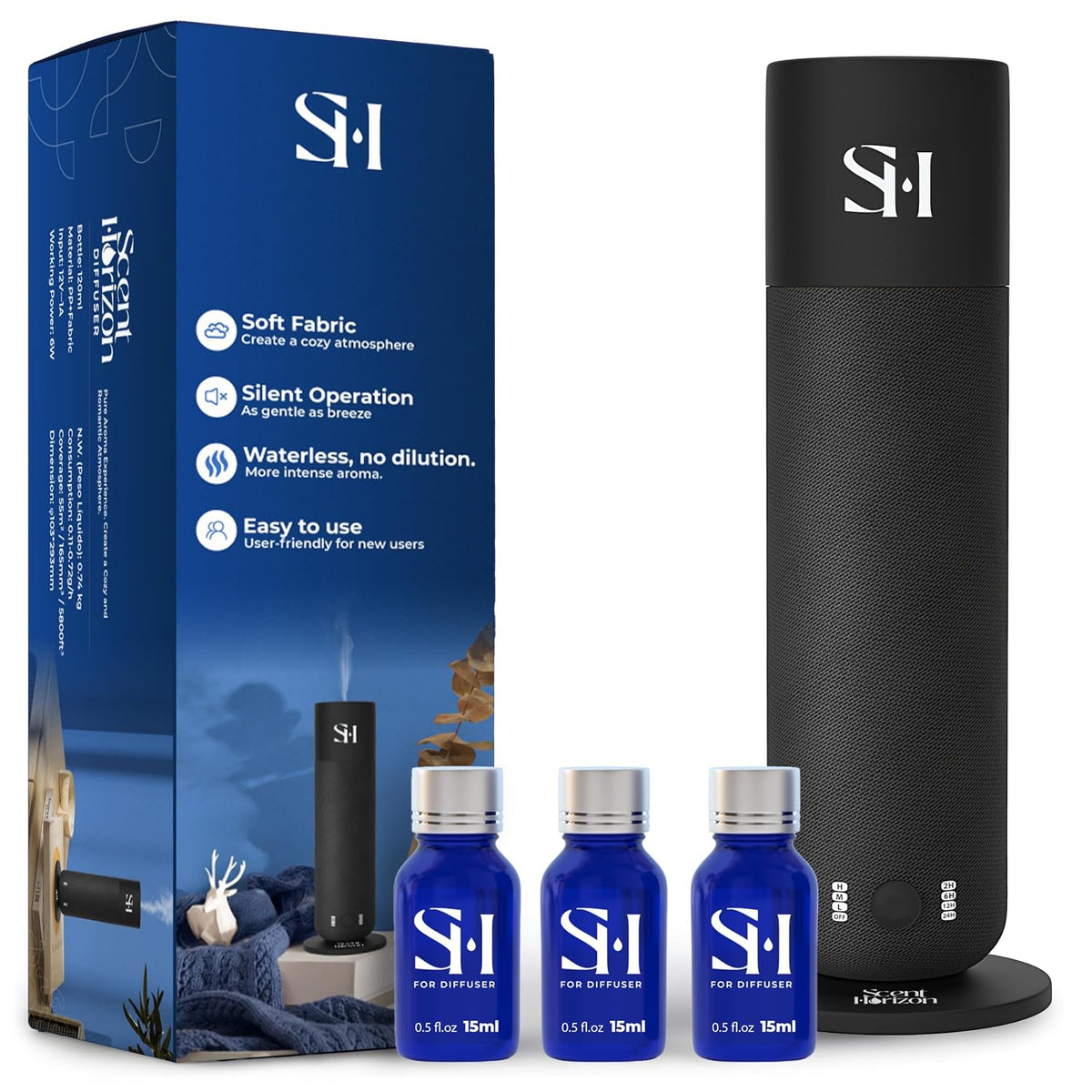 Hotel Waterless Scent Diffuser for Home Large Room - Tower Design 2026