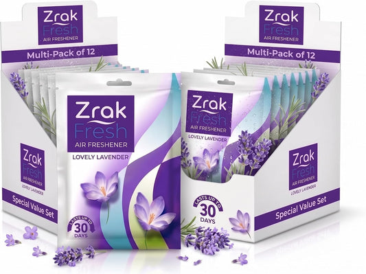 12 Pack Lavender Scented Air Freshener Sachets
