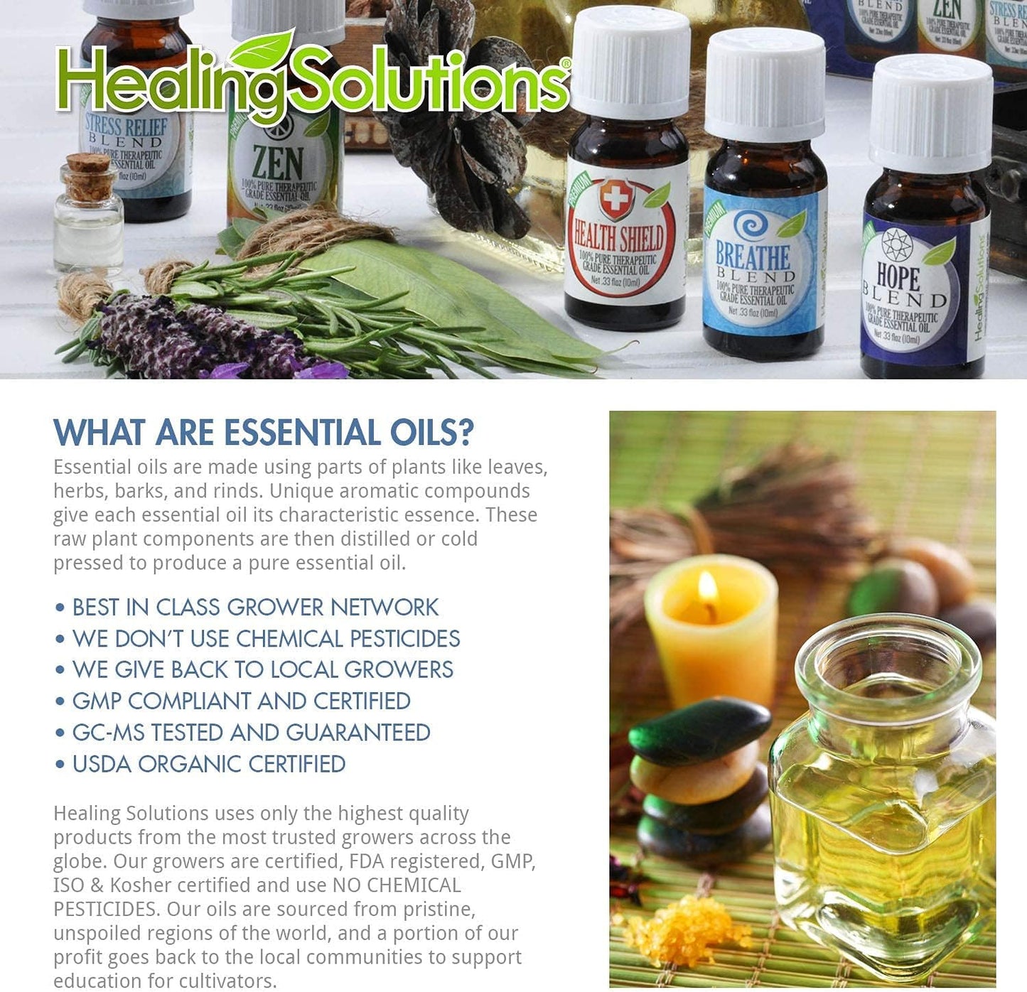 Healing Solutions Breathe Blend Essential Oil Therapeutic Grade – 30ml – Aromatherapy
