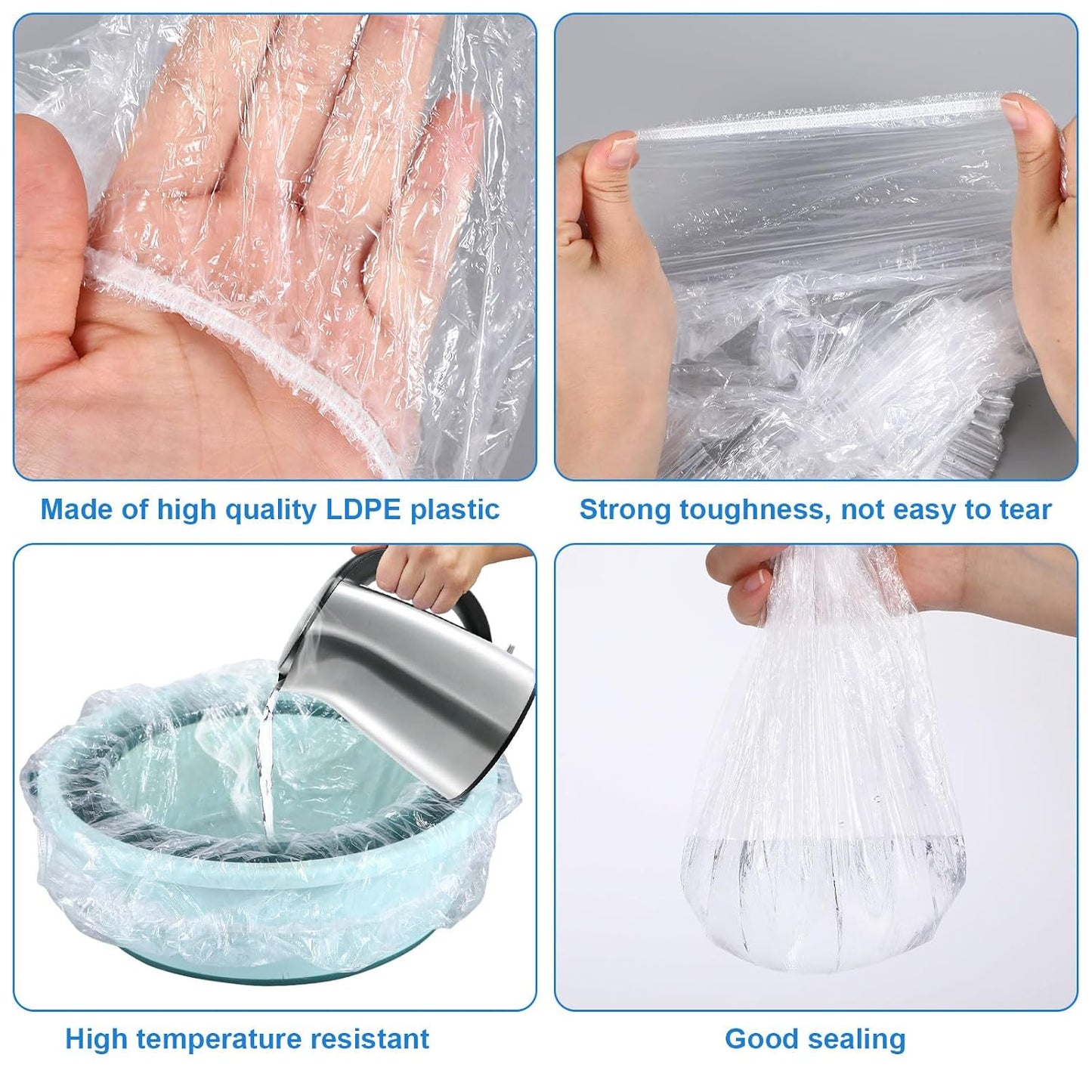 Transparent Pedicure Liners Disposable, Pedicure Bowl Liners with Elastic Band, Unbreakable Foot Bath Pedi Liners Disposable, Fits Most Pedicure Tub, for Pedicure Foot Spa Home Use (25pcs)