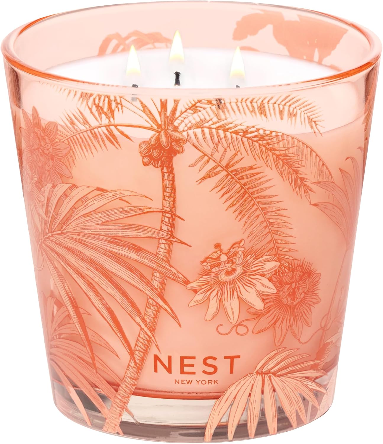 NEST New York Scented Decorative 3-Wick Candle, Something Tropical - 21.2 oz