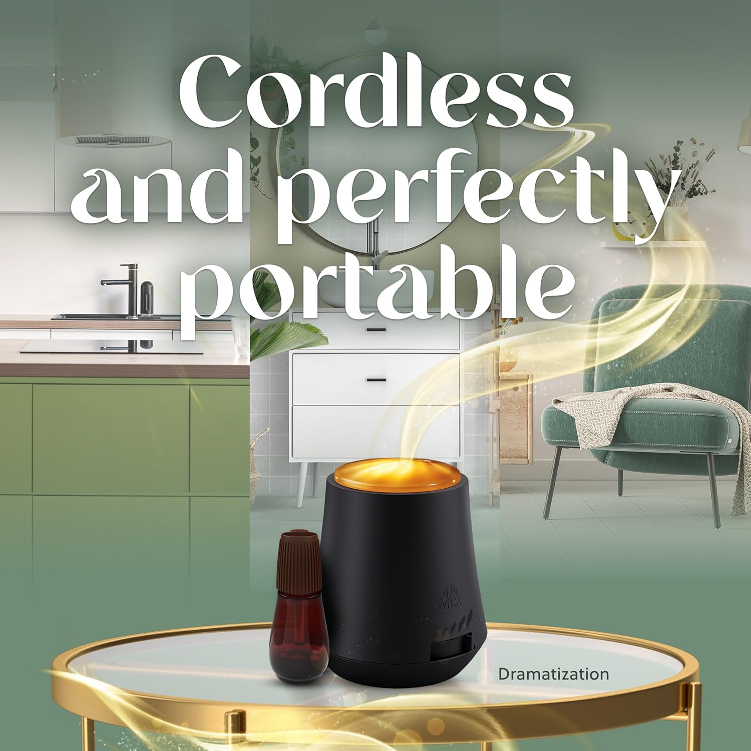 Air Wick Essential Mist Refill, 2 ct, Lush Honeysuckle & Raspberry, Essential Oils Diffuser, Air Freshener