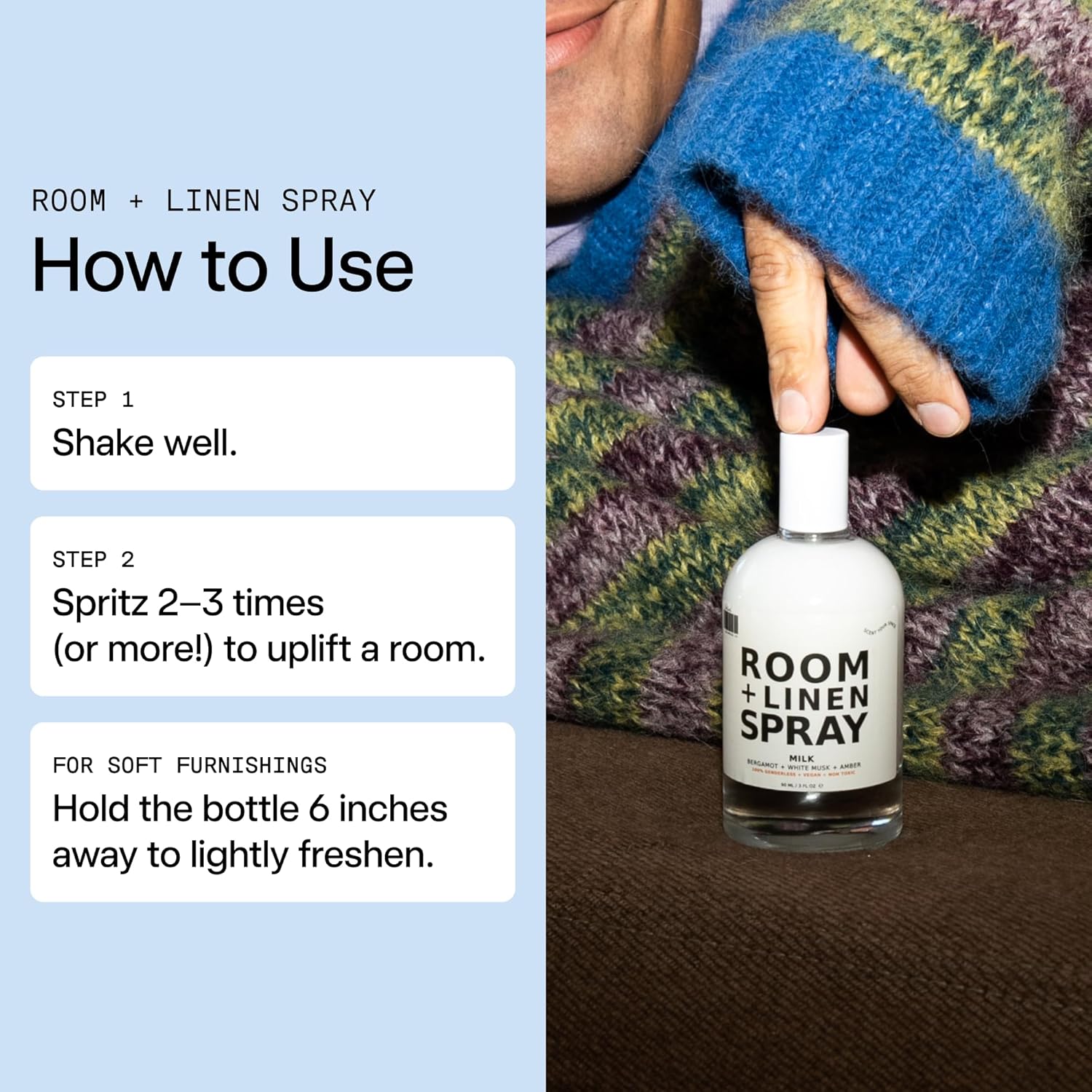 DedCool Room + Linen Spray in 01 Taunt | Natural Fabric & Linen Spray | Non-Toxic, Essential Oil Infused | Freshens Home, Bedding, Couch, Closet & Bath | 3 fl oz