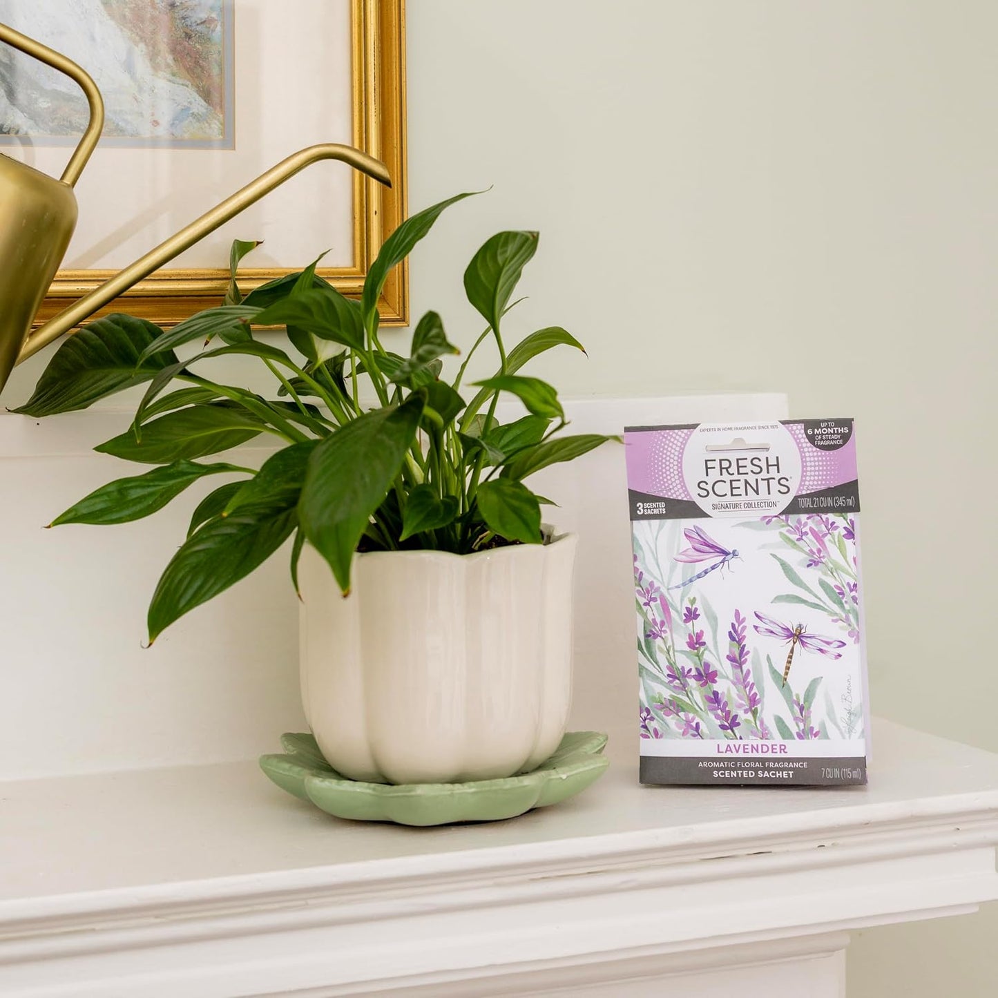 Fresh Scents Scented Sachets | Lavender | Home Fragrance | Long Lasting (Up to 6 Months) | Air Freshener for Closets, Drawers, & Cars | 6 Pack