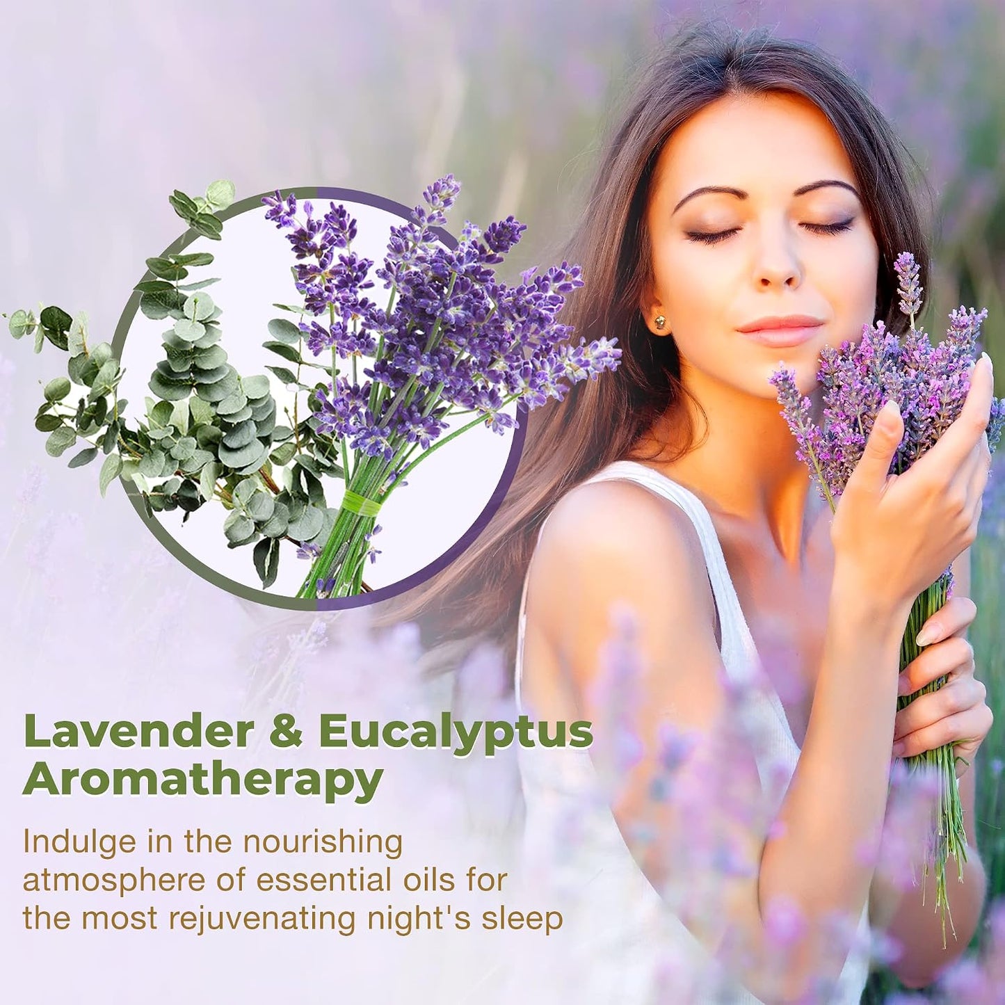 EuroSpa Aromatics Lavender-Infused Pure Eucalyptus Oil Pillow Mist Sleep Spray - Deep Sleep Pillow Spray - Lavender Bed Spray - Lavender Spray Sleep Mist - Lavender Linen Spray for Bedding - 2oz