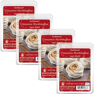 ScentSationals Cinnamon Marshmallow Scented Wax Melts - Butter Pastries, Cinnamon, & Nutmeg, 10oz (24 Cubes)