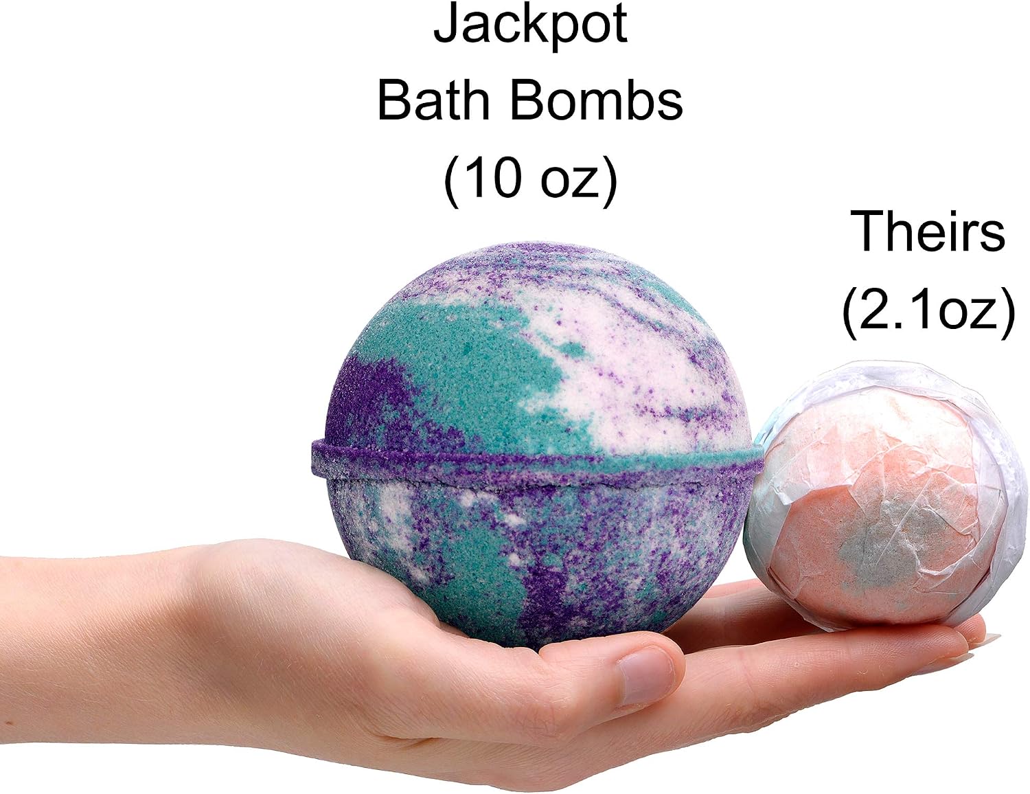 Bath Bomb with Surprise Ring Inside Mermaid Daydream Extra Large 10 oz. Made in USA (Suprise)