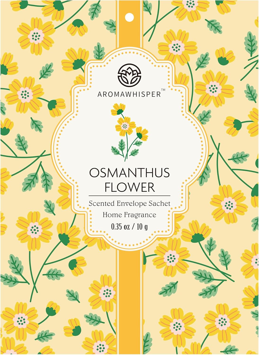 OSMANTHUS Flower Scented Sachets - 12 Pack, Long-Lasting Home Fragrance Sachet Bags, Large Fresh-Scented Envelope Packets, Fragrant Sachets for Drawers and Closets