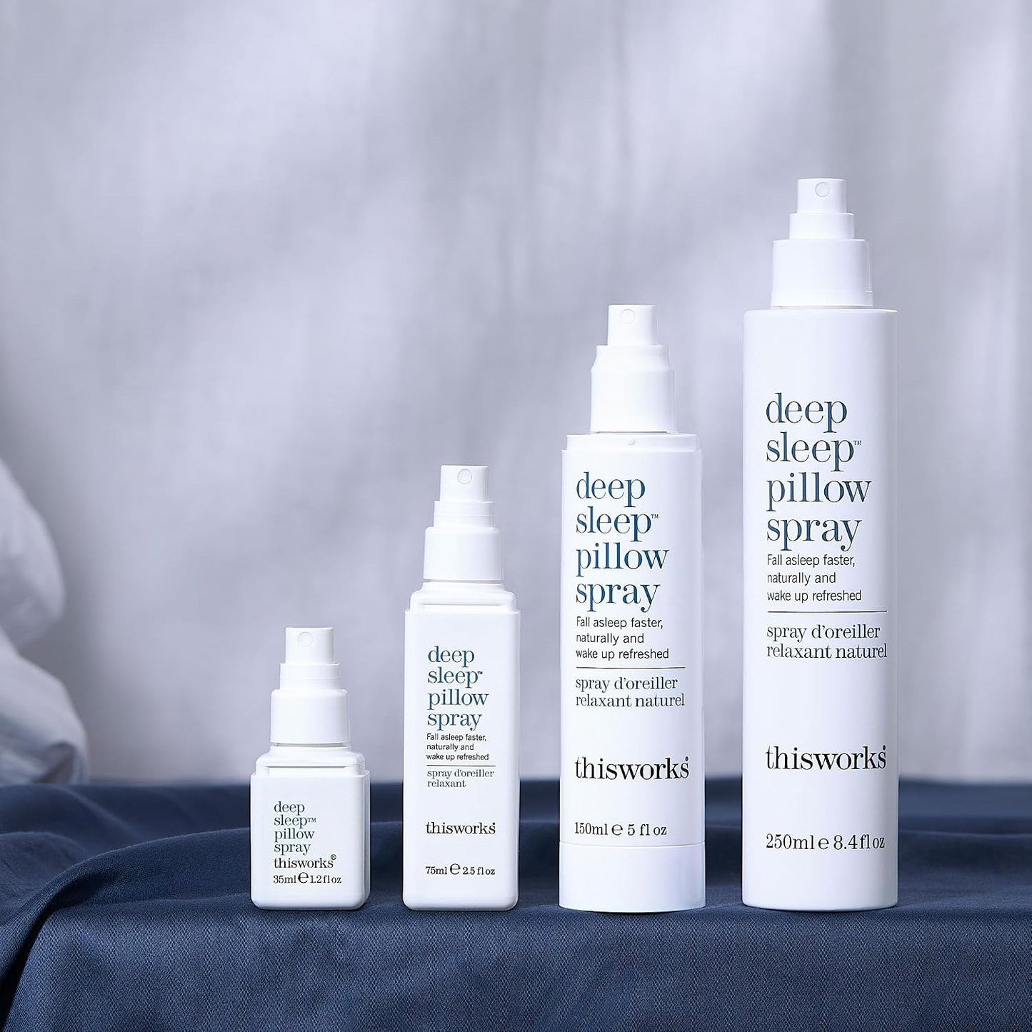 thisworks Deep Sleep Pillow Spray, 250 ml - Natural Sleep Aid with Essential Oils of Lavender, Vetivert and Camomile, 8.4 Fl Oz