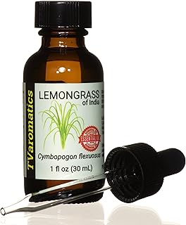 TVaromatics Lemongrass of India 100% Pure Essential Oil – 1 fl oz (30 mL) - Cymbopogon flexuosus