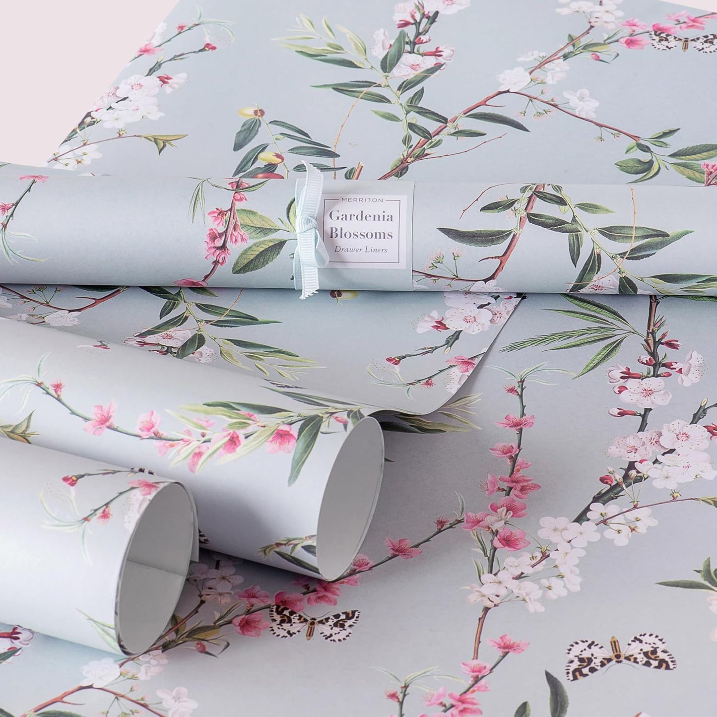 Scented Drawer Liners for Dresser Fragrant Paper Liner for Drawers Cabinet Shelf Linen Closet and Kitchen Scent Liners Non Adhesive (Gardenia Blossoms)