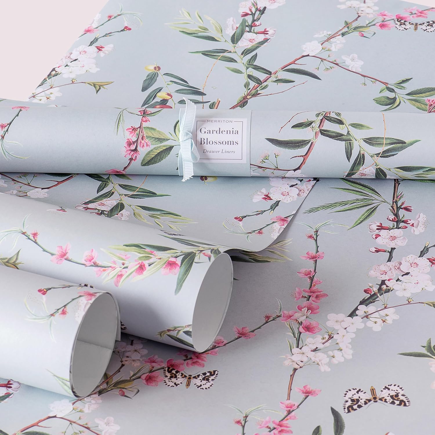 Scented Drawer Liners for Dresser Fragrant Paper Liner for Drawers Cabinet Shelf Linen Closet and Kitchen Scent Liners Non Adhesive (Gardenia Blossoms)