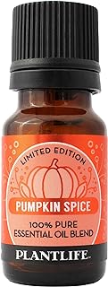 Plantlife Pumpkin Spice Aromatherapy Essential Oil Blend - Straight from The Plant 100% Pure Therapeutic Grade - No Additives or Fillers - Made in California 10 ml