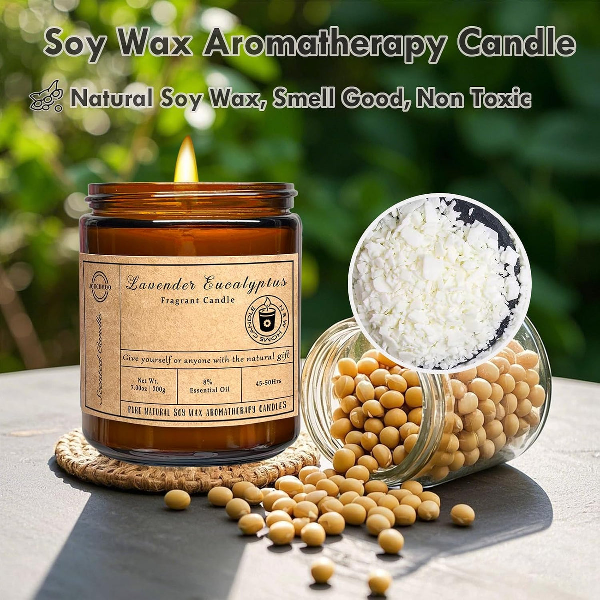 Lavender Eucalyptus Scented Candles