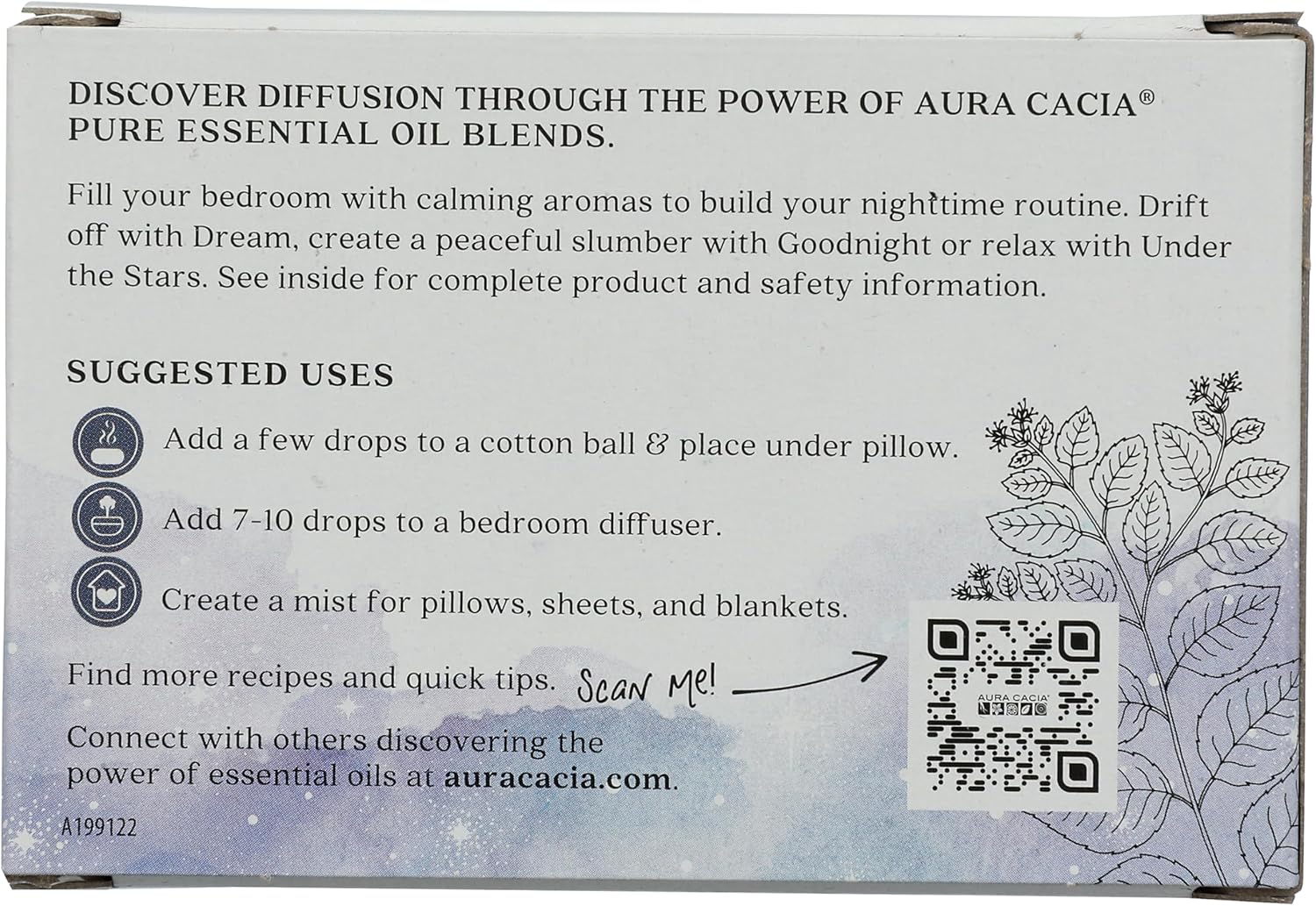 Aura Cacia Bedtime Essential Oil Kit 3 Count, 0.75 Fl Oz