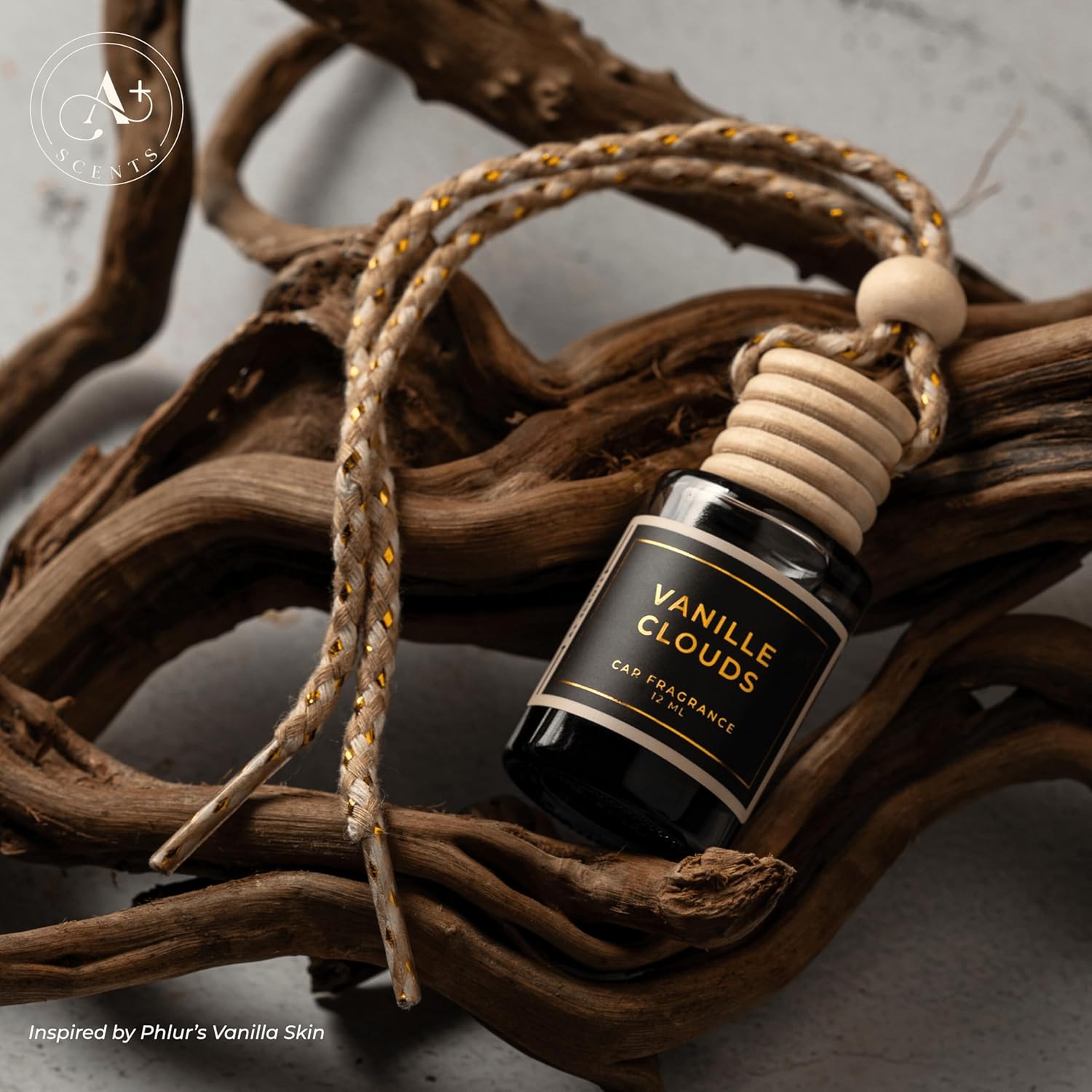 Vanille Clouds - 12ml Car Hanging Diffuser - Pure Indulgence, Wrapping you in the Softest, Most Luxurious Vanilla Scent - Lasts up to 60 days - Luxury Car Perfume | A+ Scents