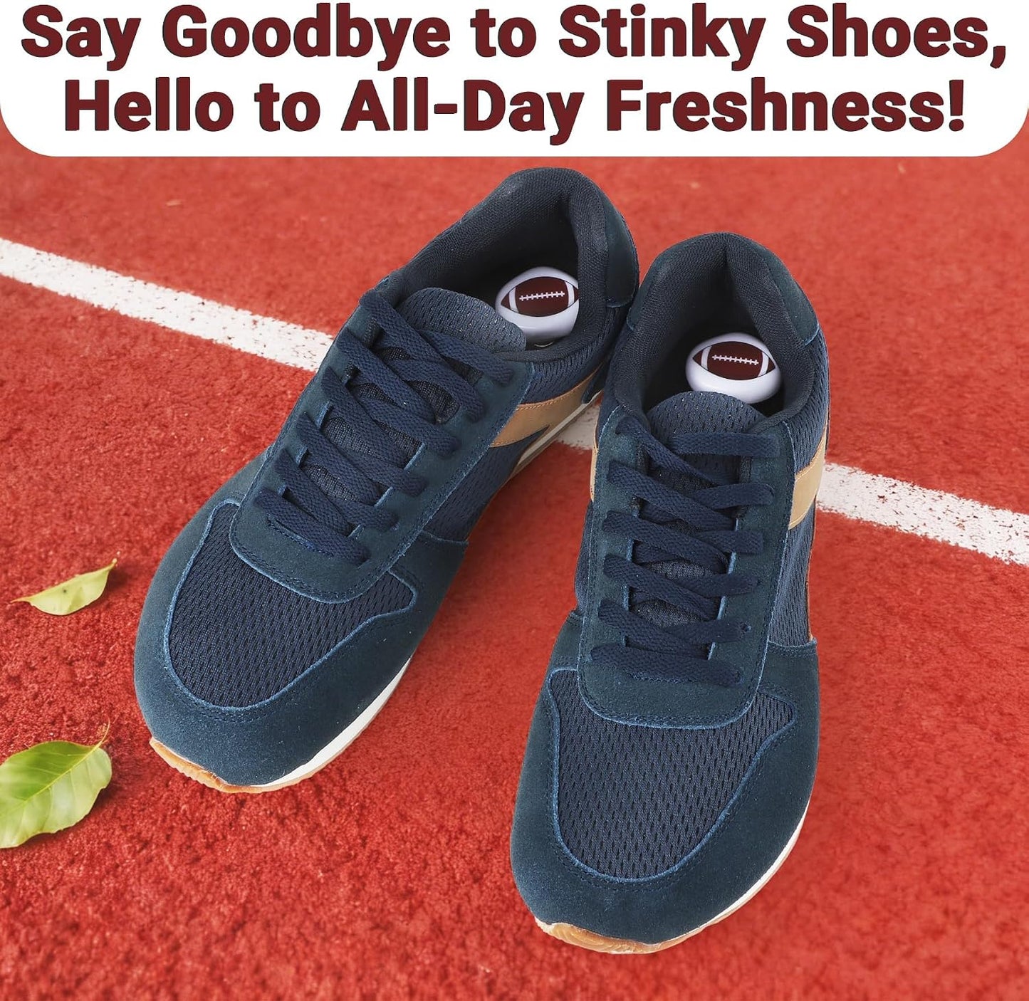 Knixmax Versatile Deodorizer Balls for Shoes Gym Bags Home Freshener for Closets Lockers Odor Eater Eliminate Unpleasant Scent Cologne Football