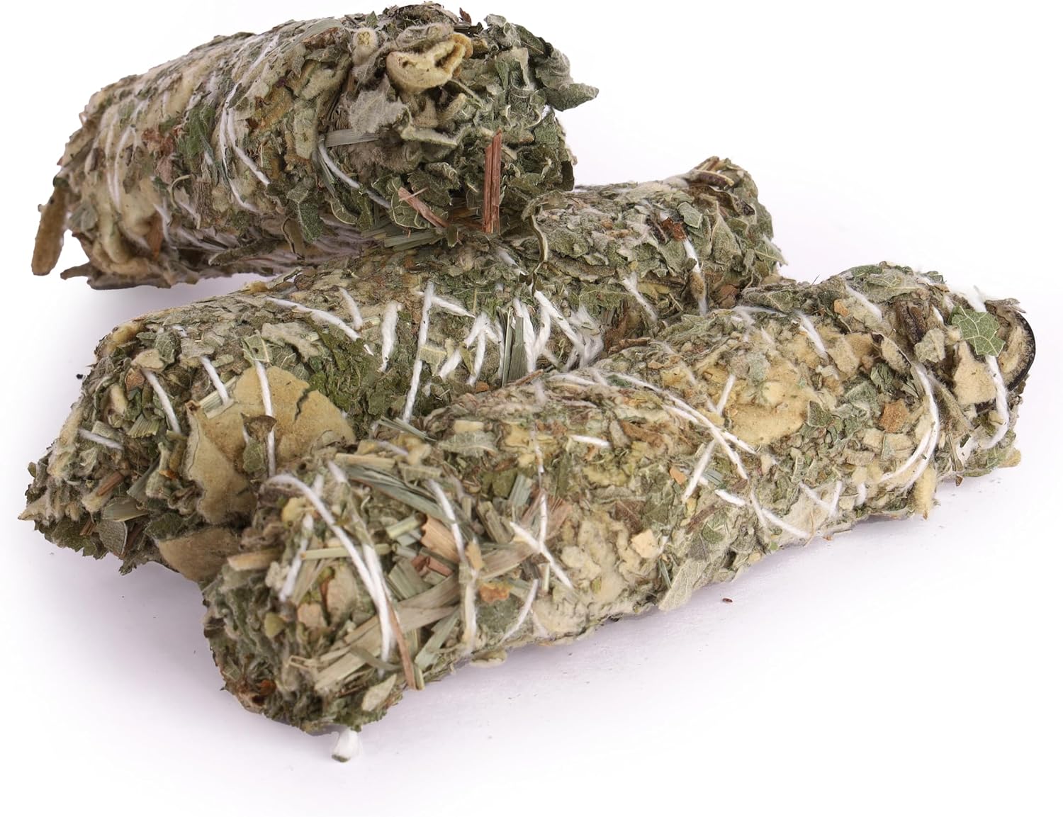 Bless-International Himalayan-Sage-Mullein-Nettle-Lemongrass-Incense Premium-100%-Natural-and-Organic Handcrafted-4-Inches-Long Used-for-Home-Cleansing-Meditation-Smudging-Rituals