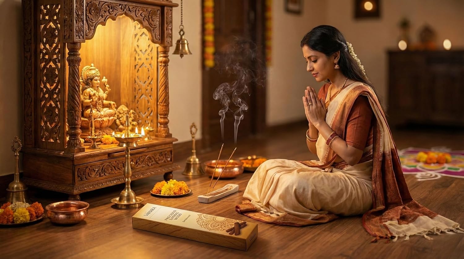 Precious Sandalwood Masala Incense Sticks, 100 gms Resin Blend Agarbatti for Meditation, Prayer, Cleansing, Yoga & Natural Home Fragrance