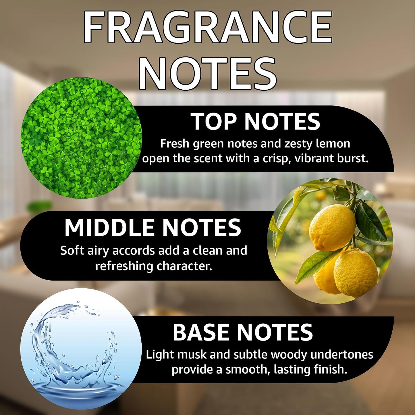 Paradise Burst Fragrance Oil | Green, Lemon & Ozone Notes | Long Lasting Scent Reed Diffuser Oil for Home, Office, Hotel, Spa, Car & Linen Spray | Pet Friendly IFRA Compliant, 4 oz
