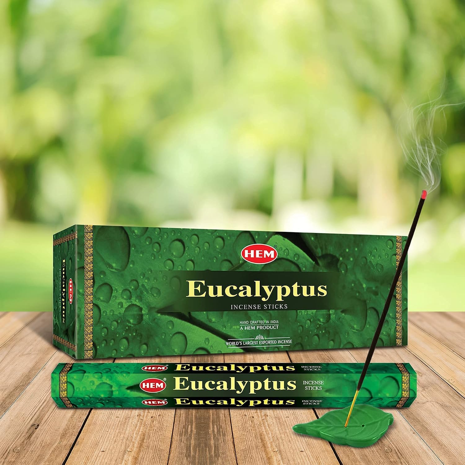 Hem Eucalyptus for Cleansing & Relaxing Incense Sticks - Pack of 6 (20 Sticks Each)