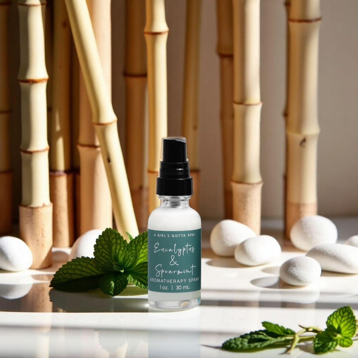 A Girl's Gotta Spa! Eucalyptus and Spearmint Stress Relief Pillow Spray, Vegan and Cruelty-Free, 30ml