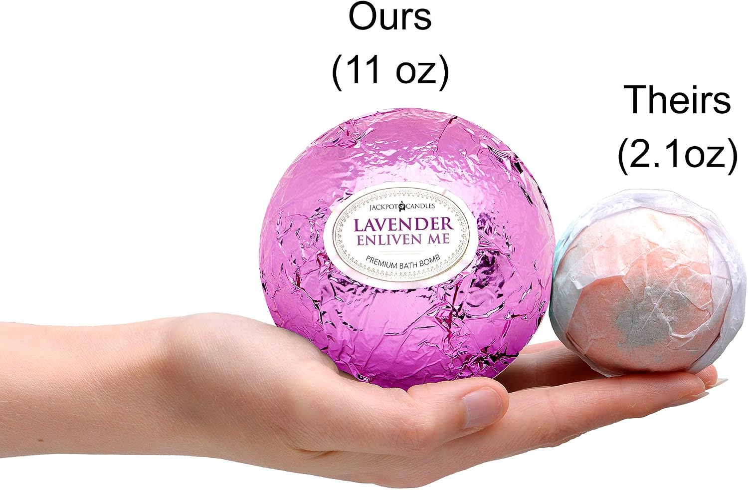 Ocean Breeze Lavender Bath Bombs Gift Set of 2 with Ring Surprise Inside Each Made in USA