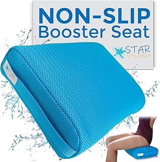 Star Splash Hot Tub Booster Seat, 15 x 12 x 5 Inches - Bath Cushion with Non-Slip Micro Dot Bottom and 6 Weight Sections - Quick Dry Inflatable Hot Tub Accessories for Adults and Kids