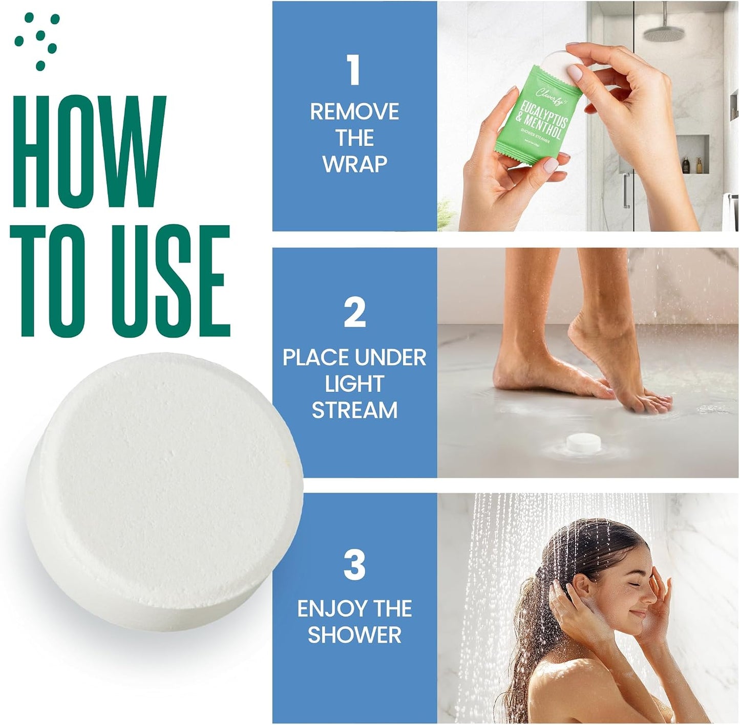 Cleverfy Shower Steamers Aromatherapy for Women and Men – 6 x 18 Pack